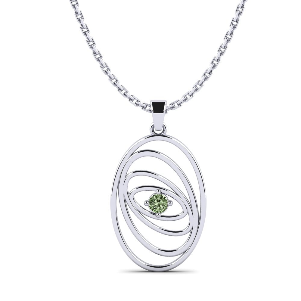 Diamante Verde Colgante de Mujer Bluey