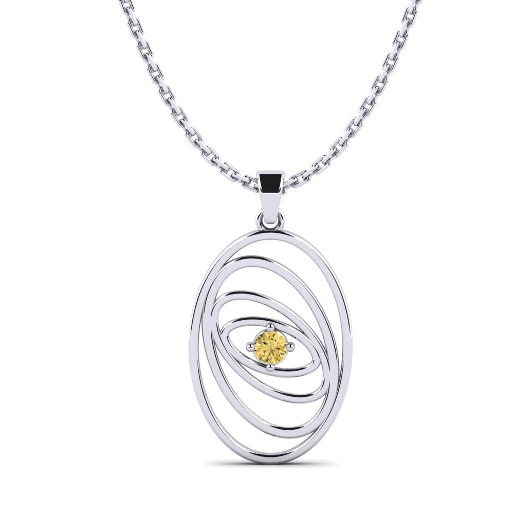 Diamante Amarillo Colgante de Mujer Bluey