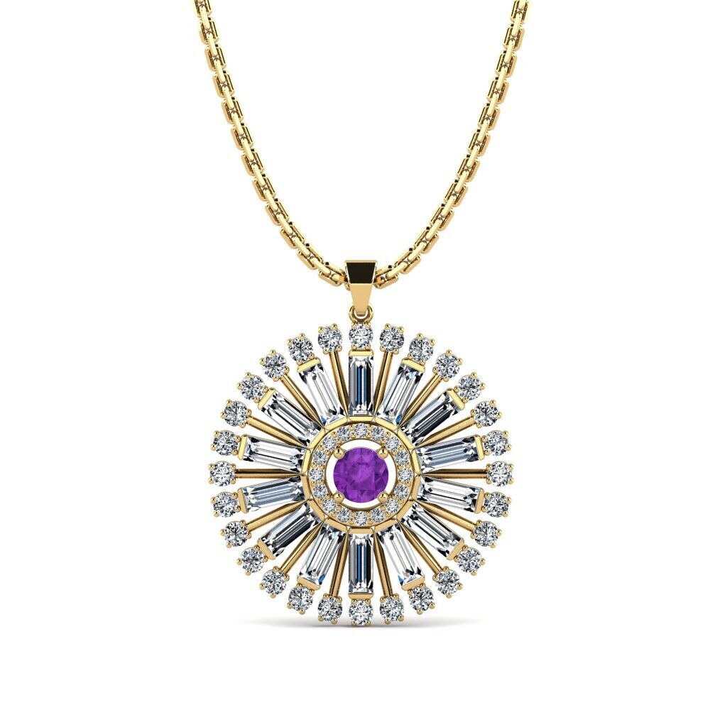 Amethyst Women's Pendant Glairya