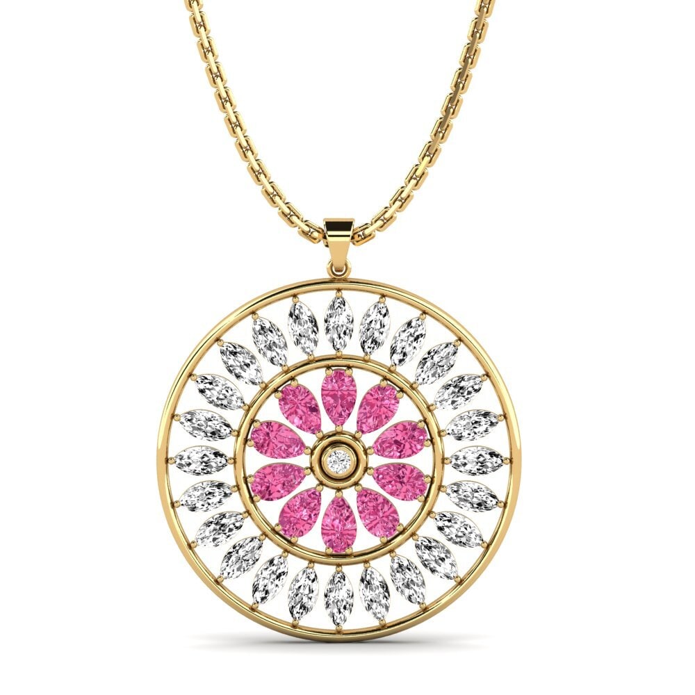 Pink Tourmaline Women's Pendant Glamae