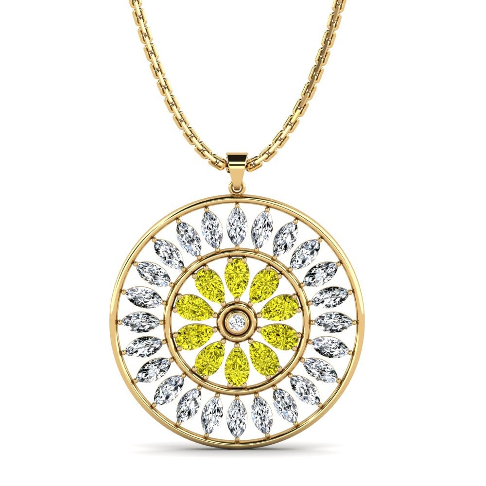 Yellow Diamond Women's Pendant Glamae