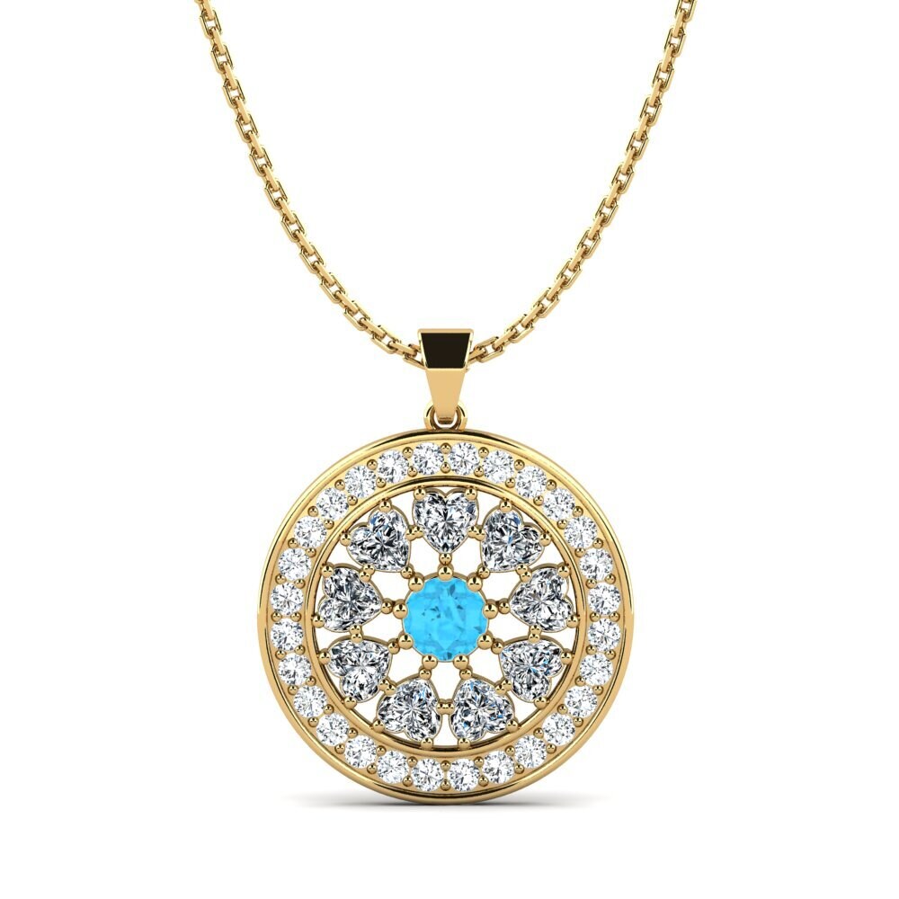 Blue Topaz Women's Pendant Kajal