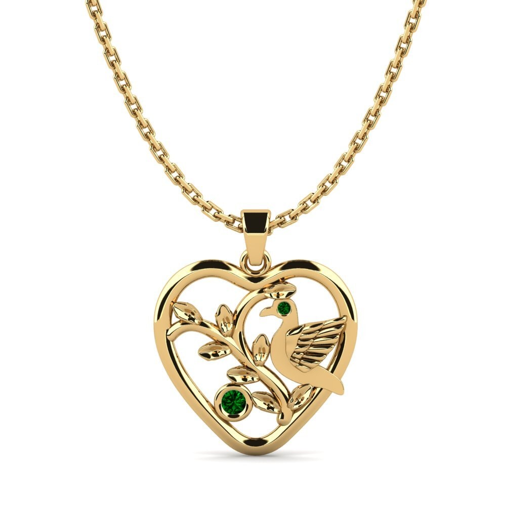 Zircone Vert Pendentif pour femme Olair