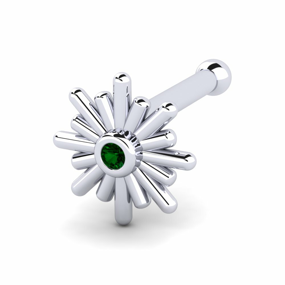 Groene Zirkoon Neus Pin Aadhya