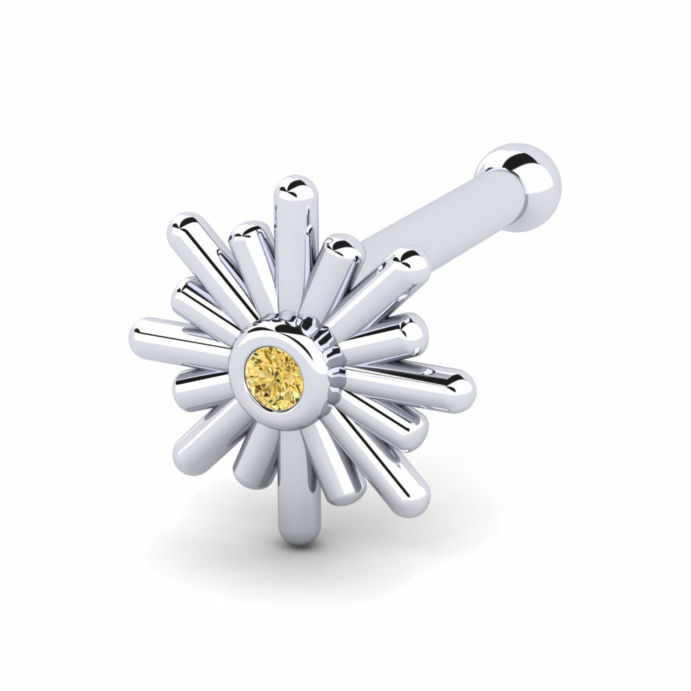 Gele Diamant Neus Pin Aadhya