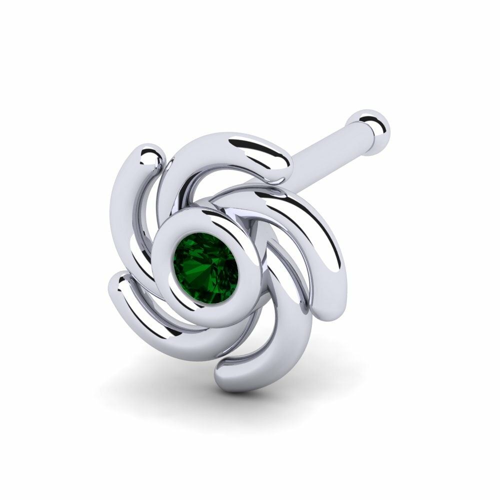 Groene Zirkoon Neus Pin Able