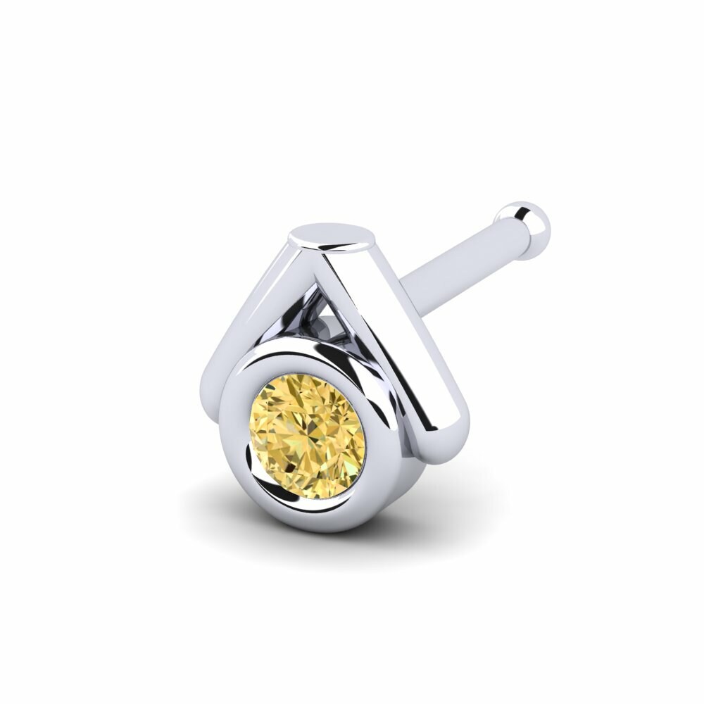 Gele Diamant Neus Pin Aimx