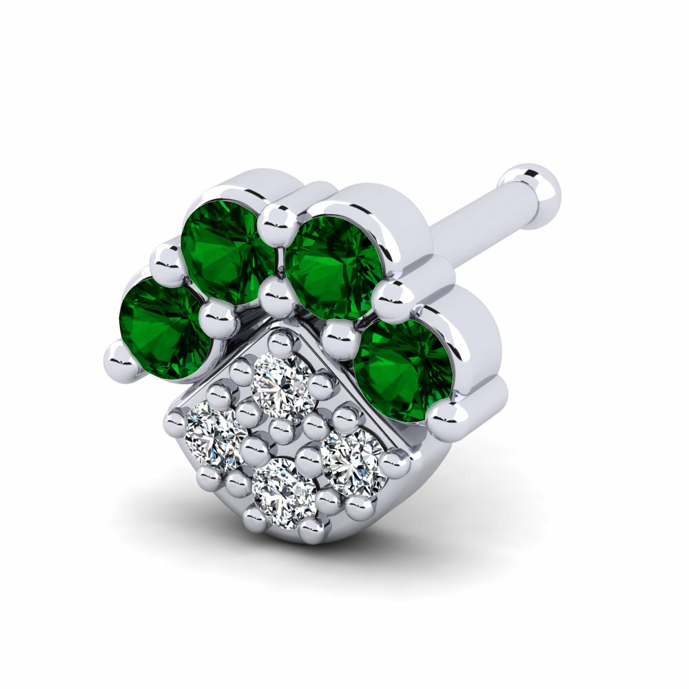 Groene Zirkoon Neus Pin Alizess