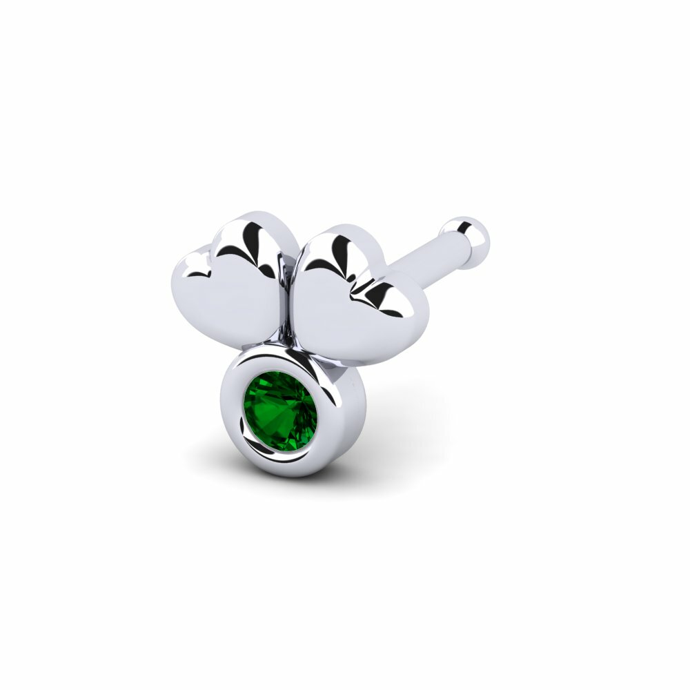 Groene Zirkoon Neus Pin Amulab