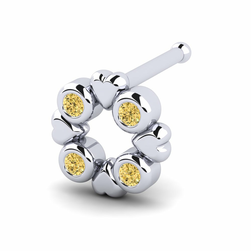 Piercing Nez Ationsers Diamant Jaune