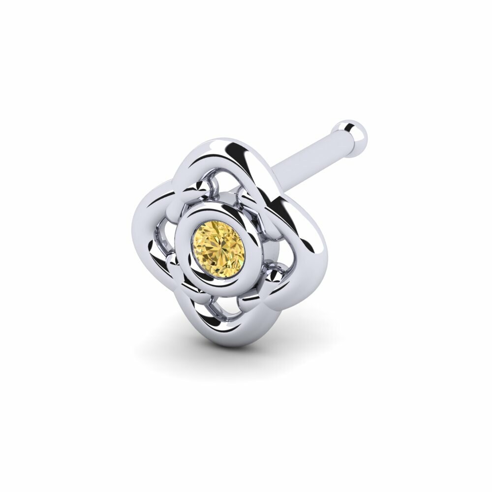 Gele Diamant Neus Pin Awaldo