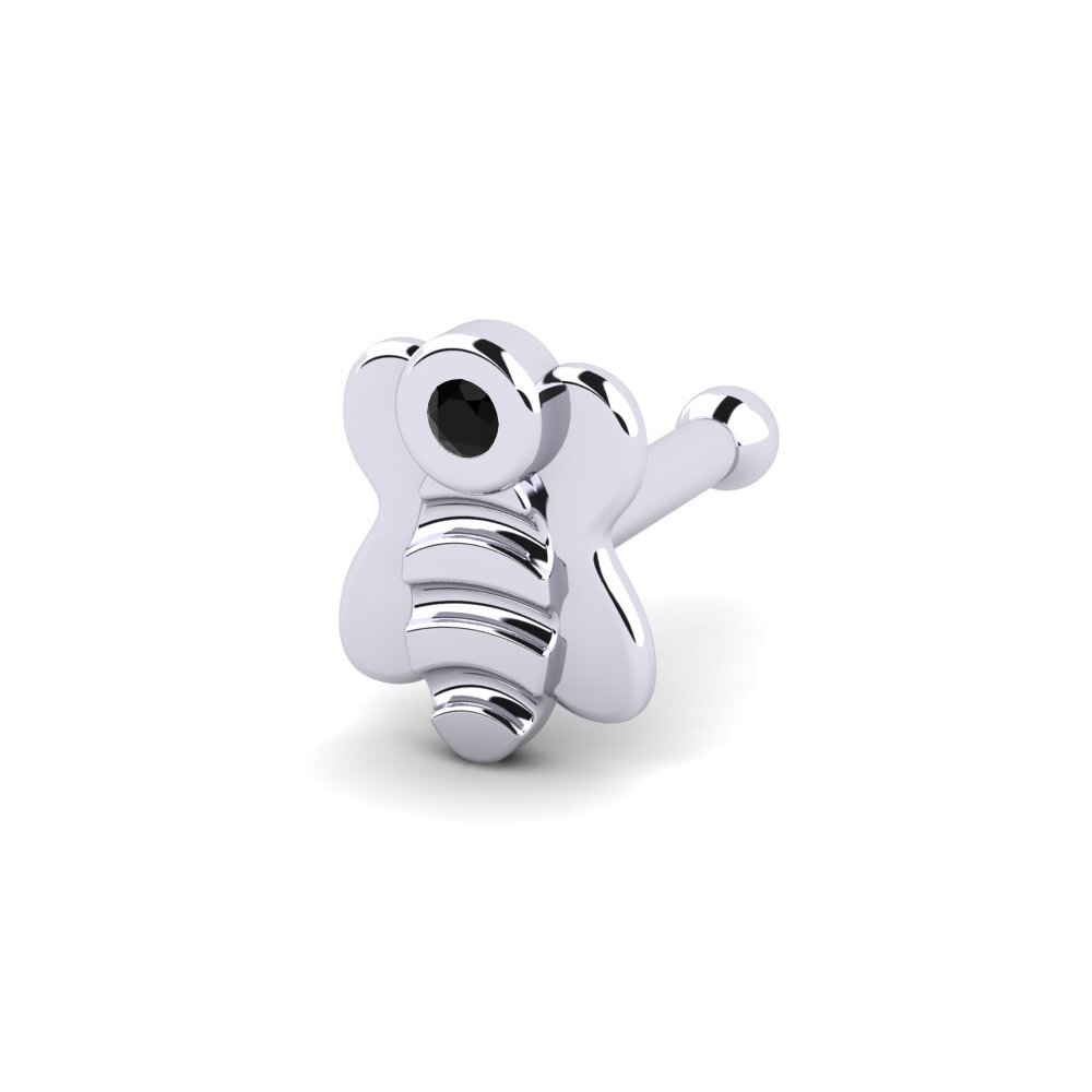 Black Sapphire Nose Pin Berek