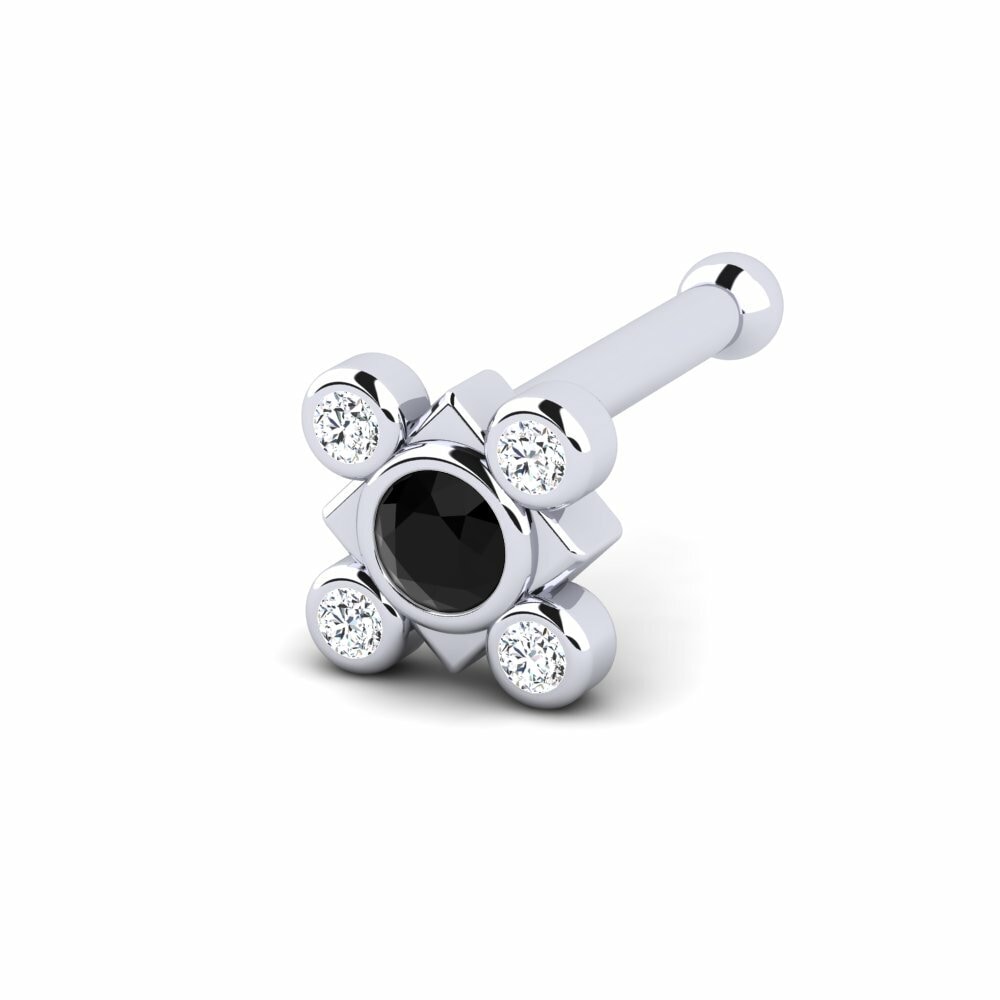 Black Sapphire Nose Pin Bhonatre