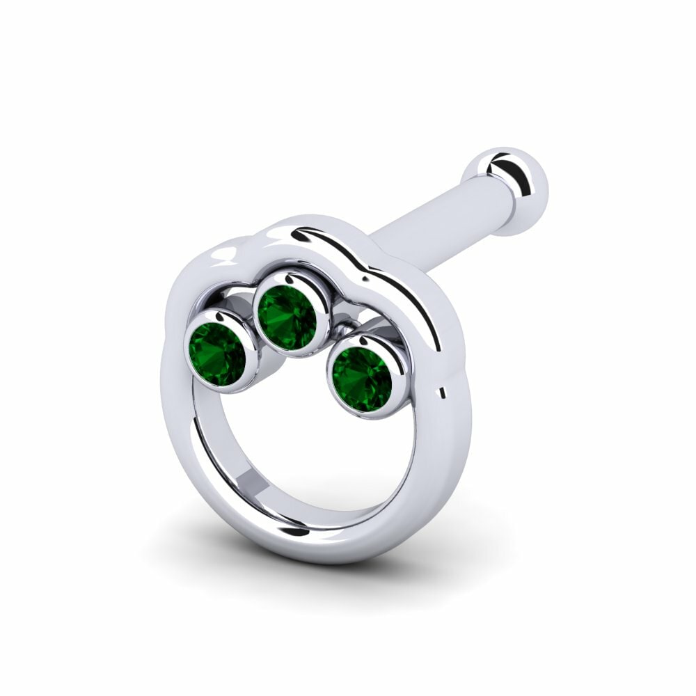 Groene Zirkoon Neus Pin Bishely