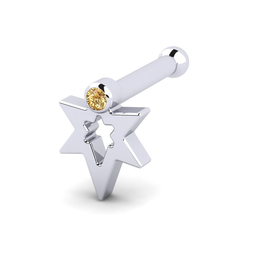 Diamant Brun Piercing Nez Boycher