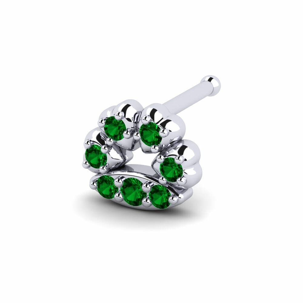 Groene Zirkoon Neus Pin Bucat