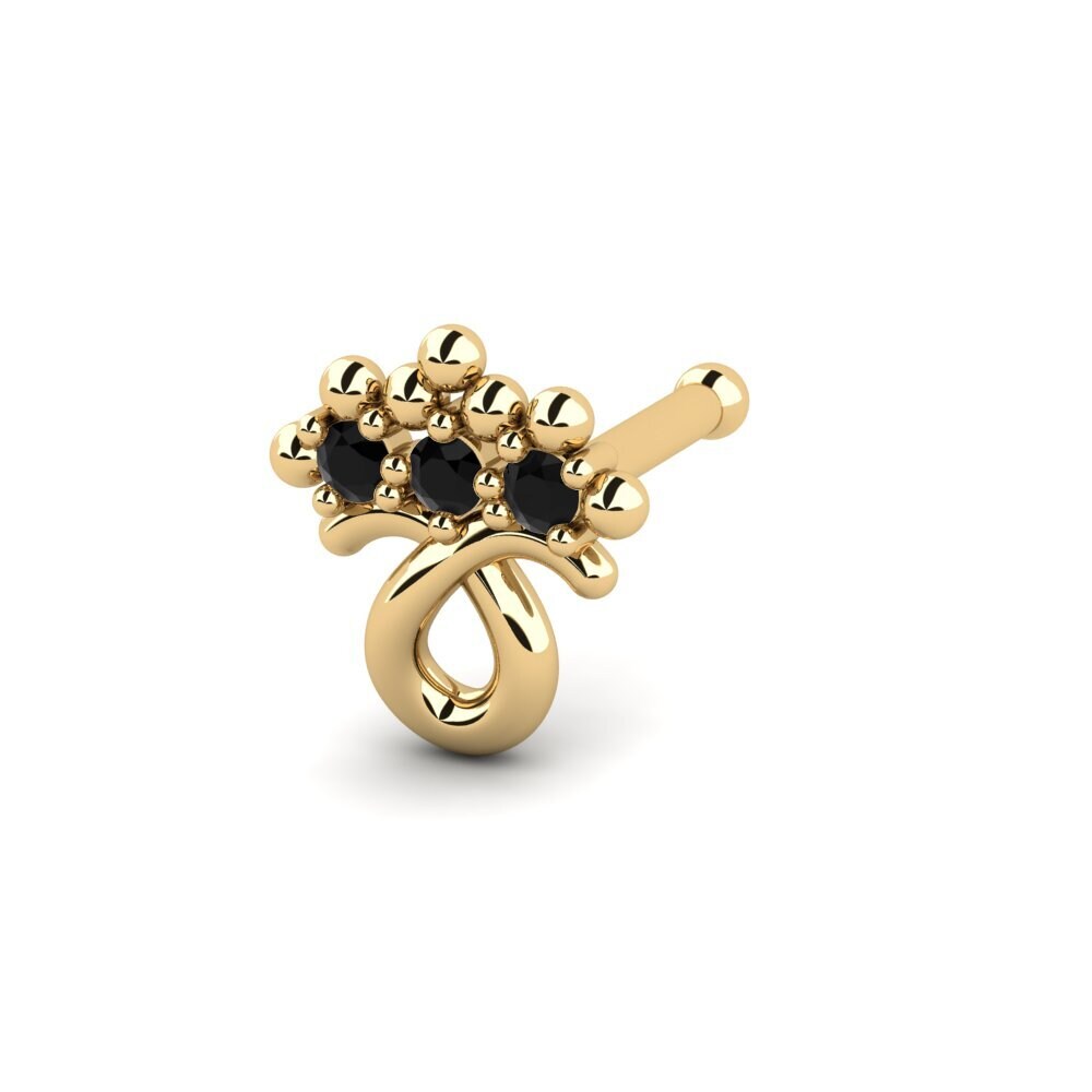 Black Sapphire Nose Pin Caterma