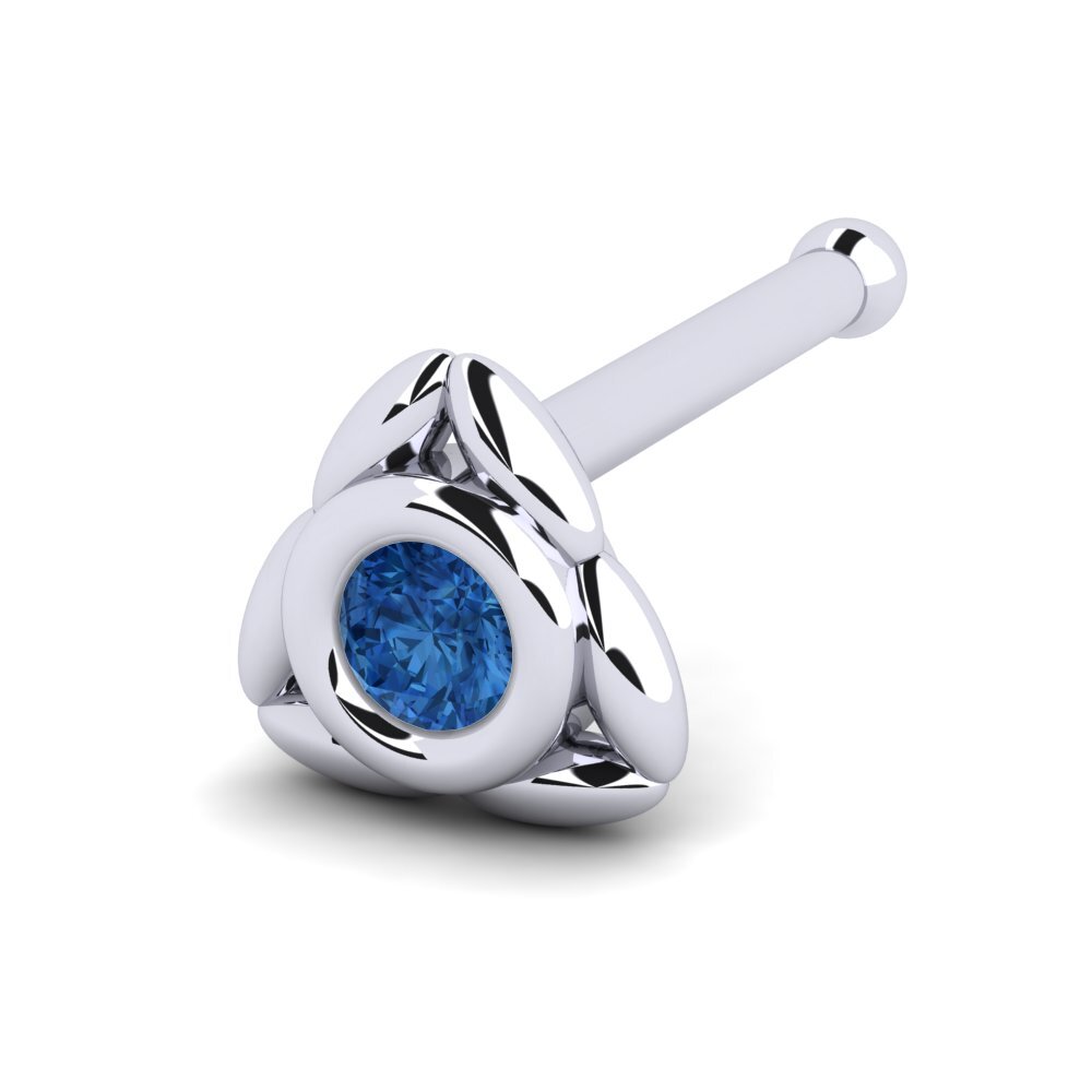 Zircone Bleu Foncé Piercing Nez Control
