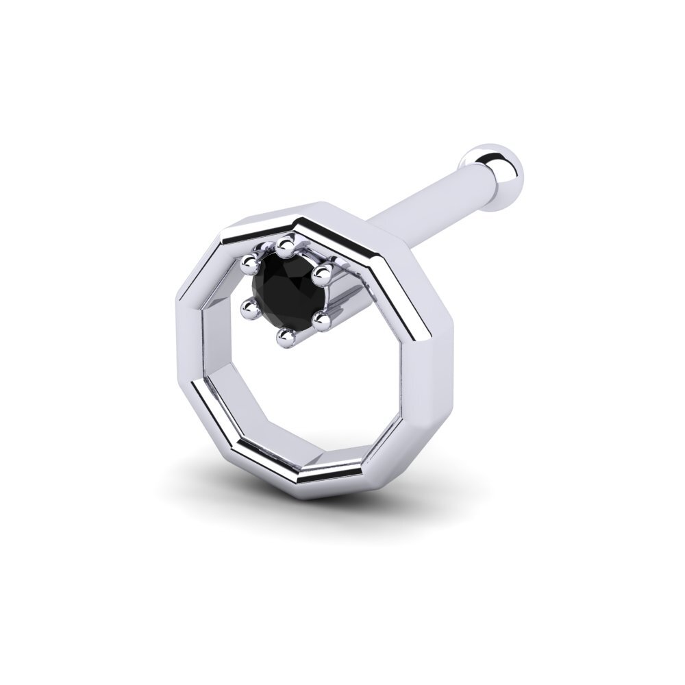 Black Sapphire Nose Pin Crilt