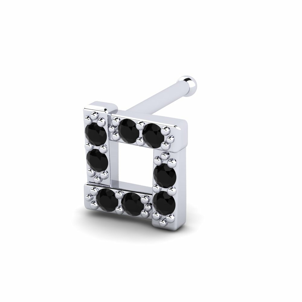 Black Sapphire Nose Pin Crosers
