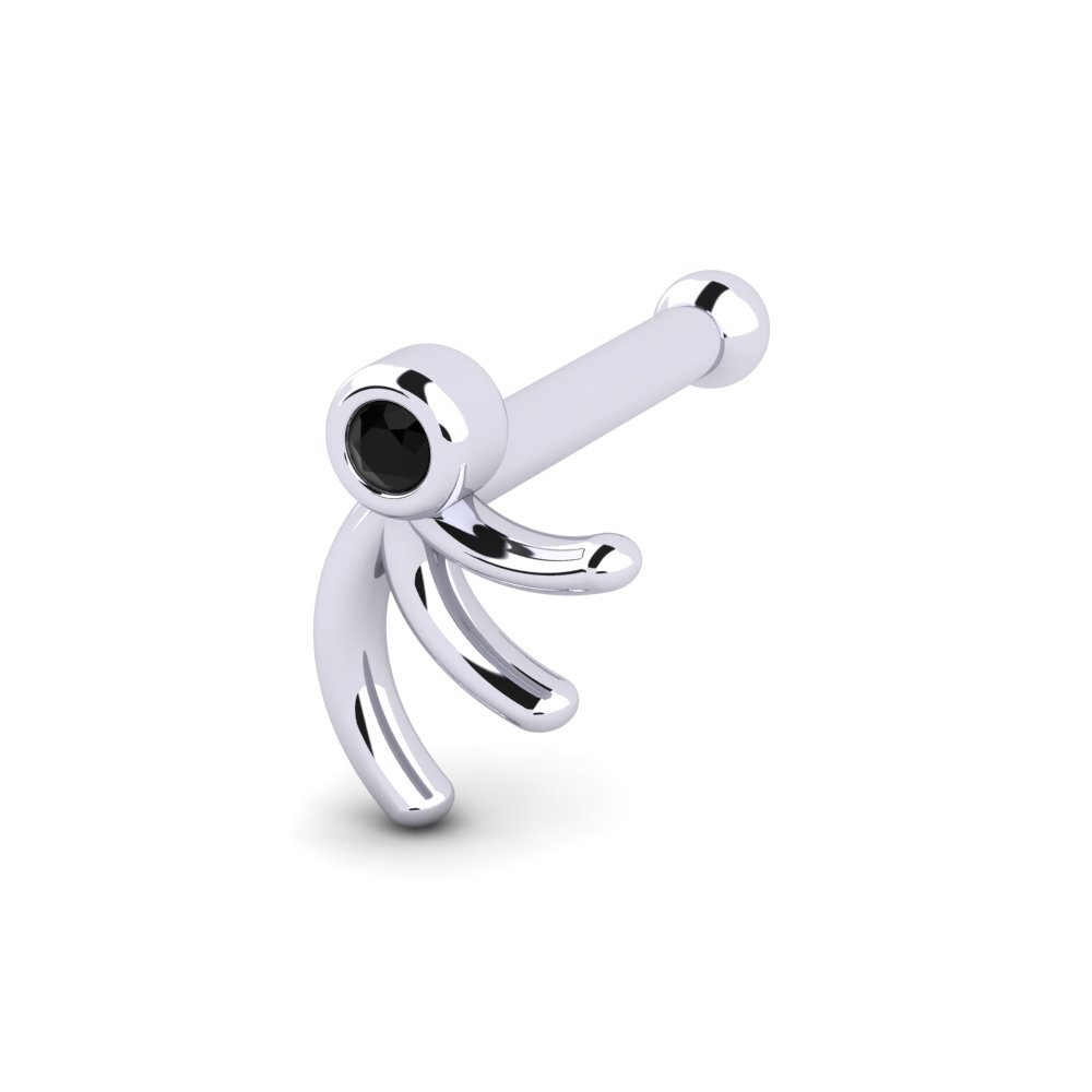 Black Sapphire Nose Pin Divie