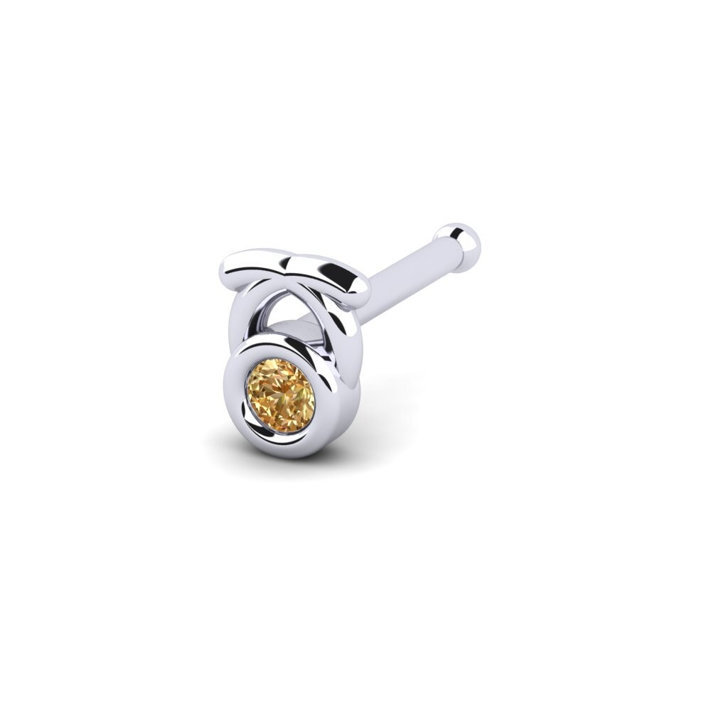 Diamant Brun Piercing Nez Ducks