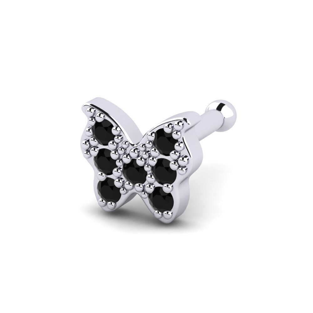 Black Sapphire Nose Pin Fellid