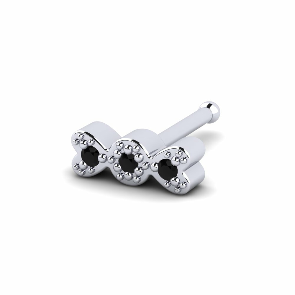Black Sapphire Nose Pin Freenees