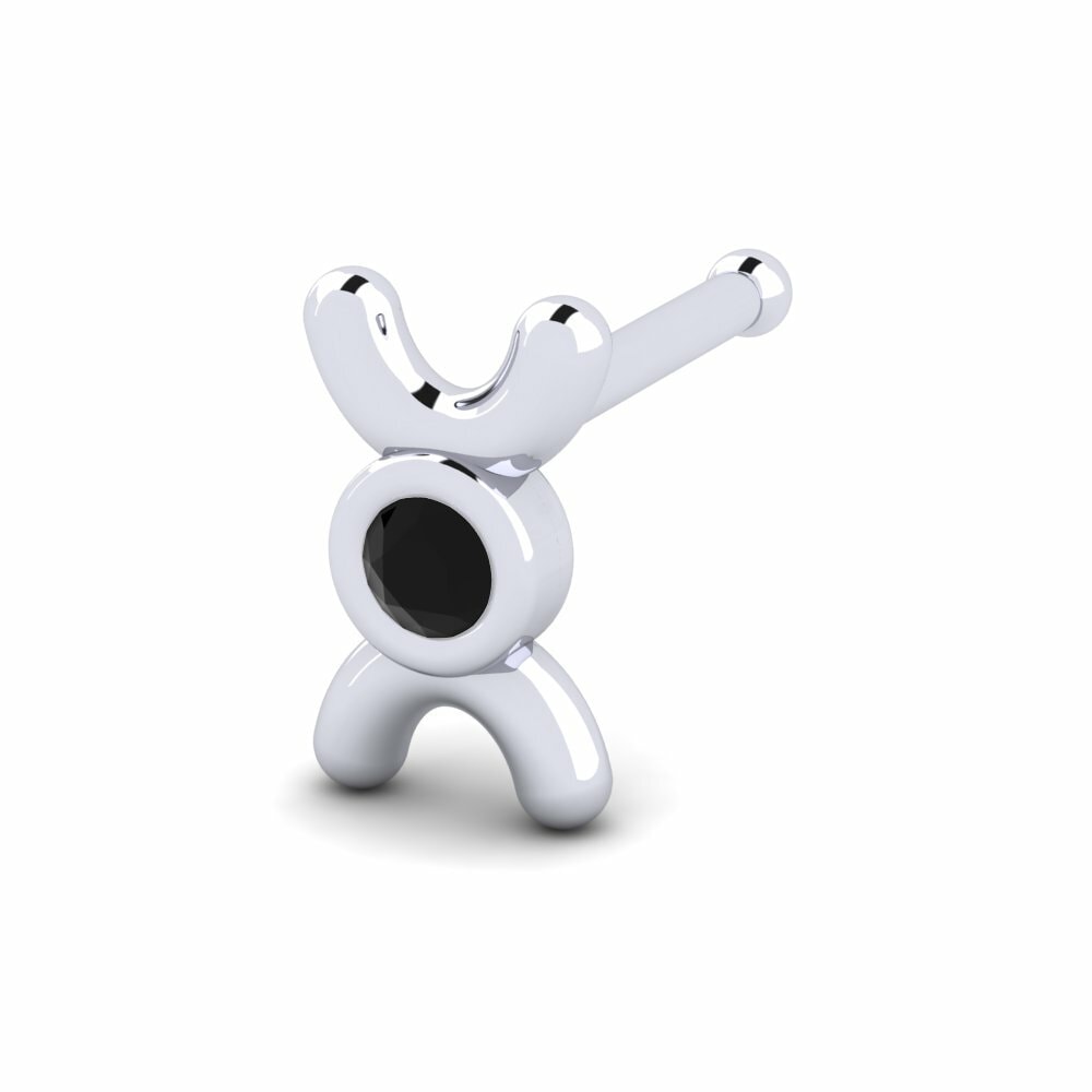Black Sapphire Nose Pin Grapor