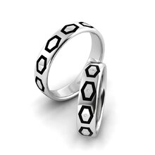 Compre Anillo de boda Hot Joy 5 mm en 0.05 Quilates 18k Oro Blanco ...