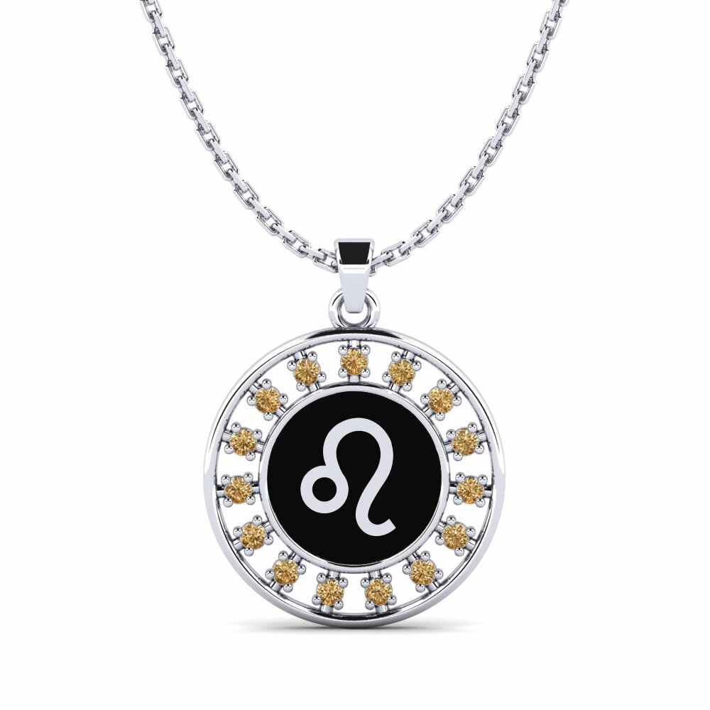 Brown Diamond Women's Pendant Sarsocaq - Leo