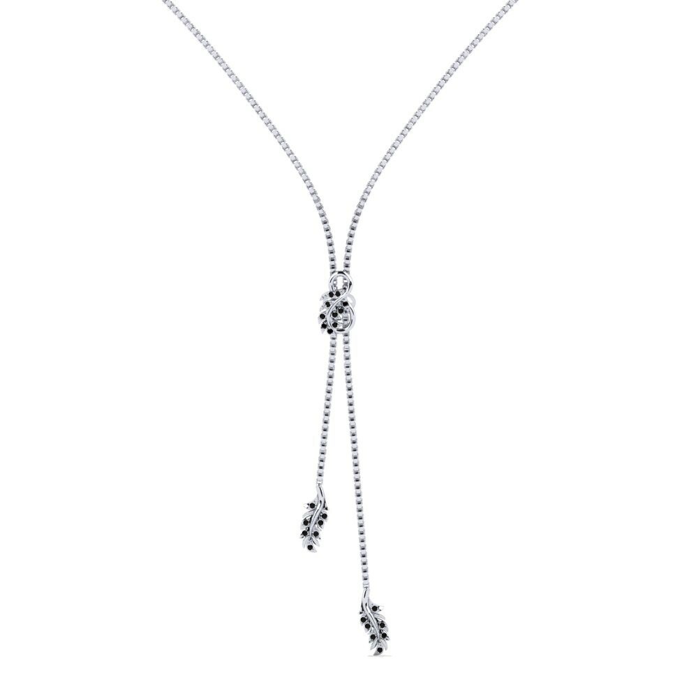 Black Diamond Women's Necklace Ankh