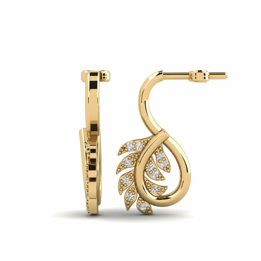 9k Yellow Gold Women's Earring Bonaespei