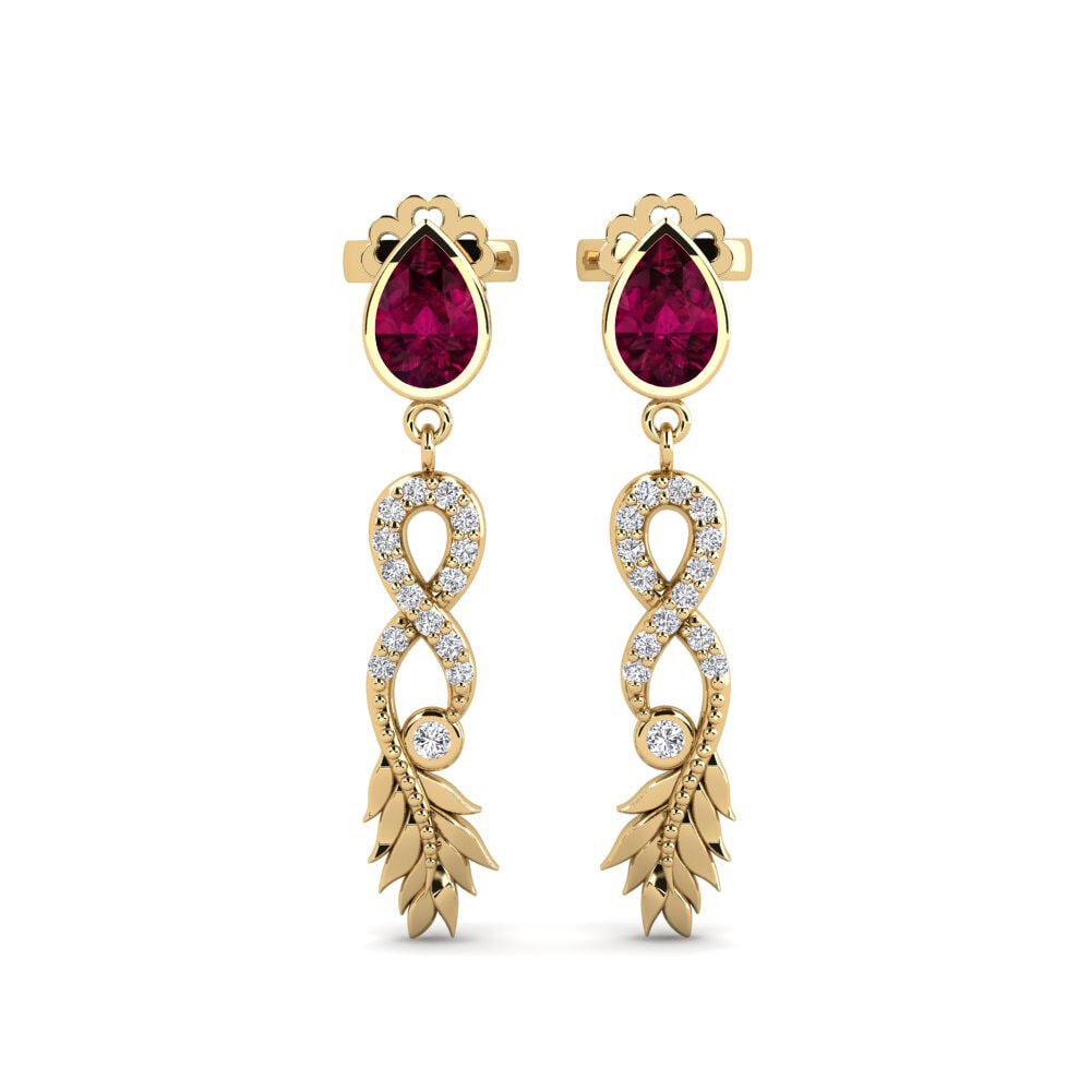 Rhodolite Garnet Women's Earring Fortuin