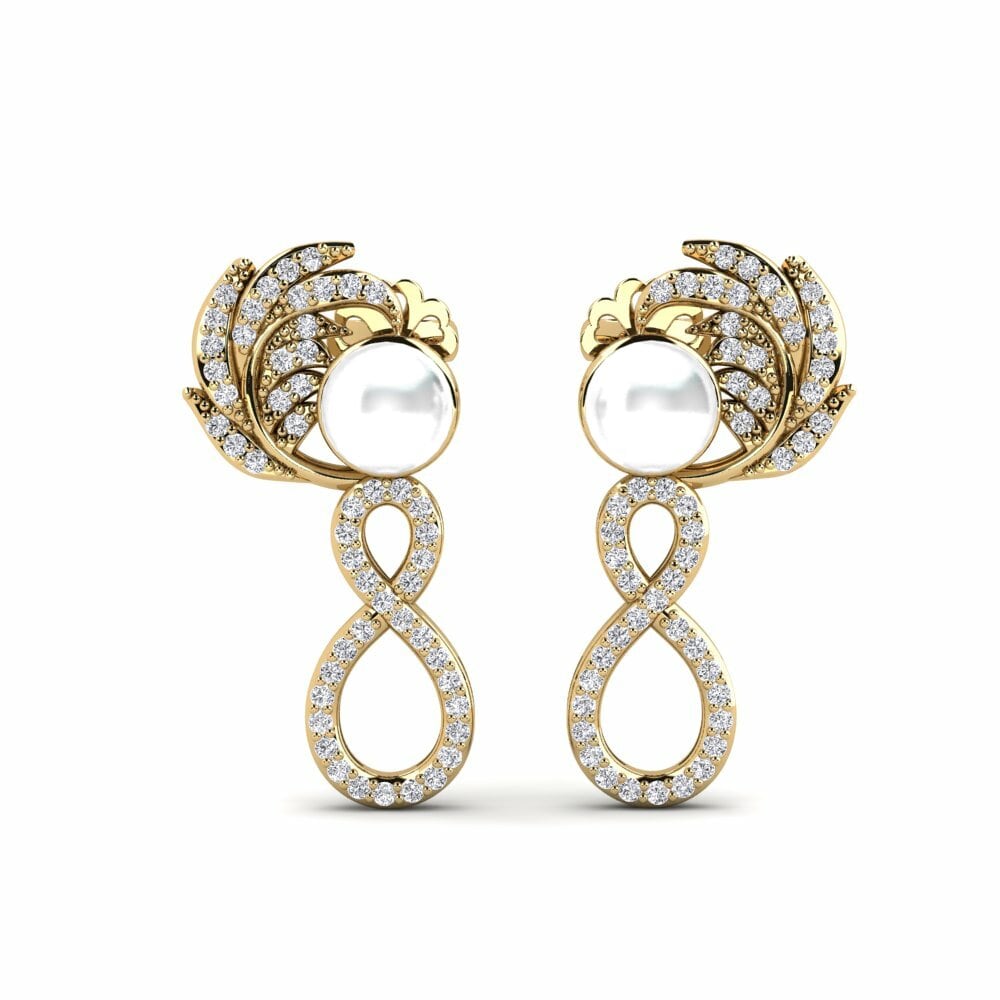 14k Yellow Gold Women's Earring Micorozon