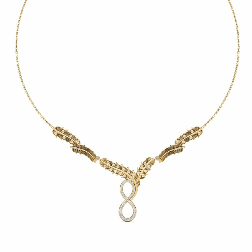18K Geel Goud Ketting Shag