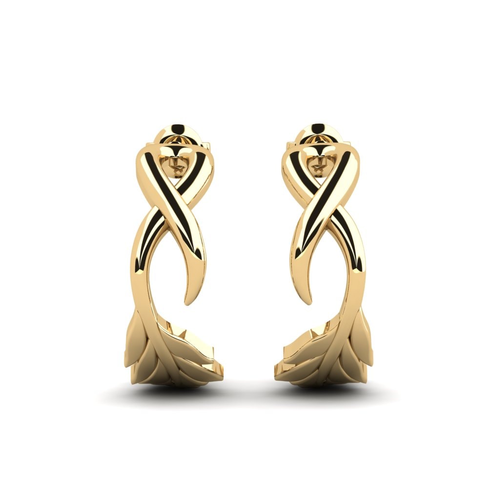 18K Geel Goud Oorbel Umyt