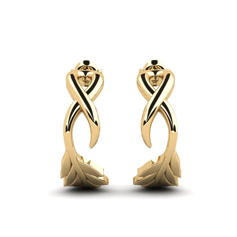 9k Yellow Gold Earring Umyt