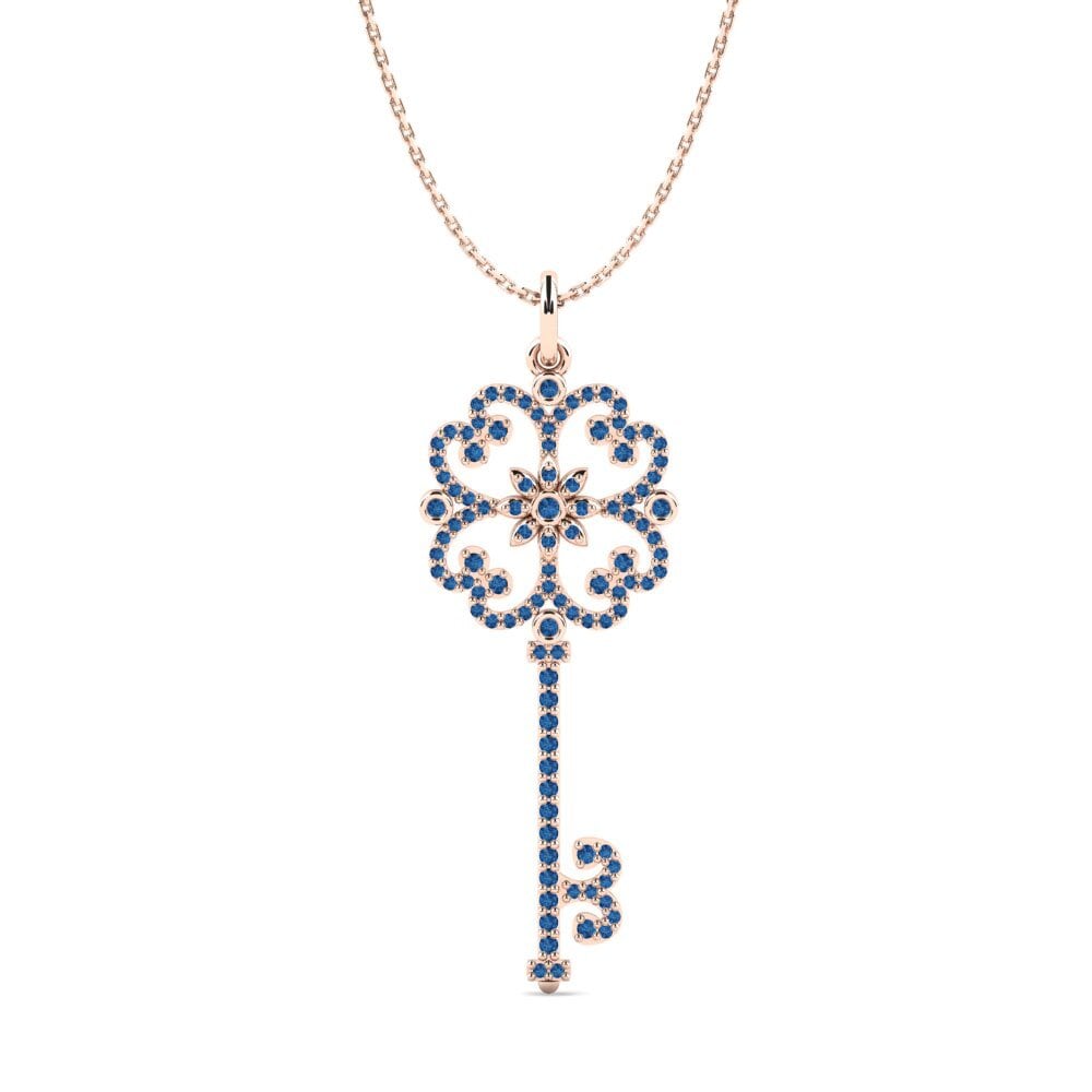 Dark Blue Zirconia Women's Pendant Lucinda