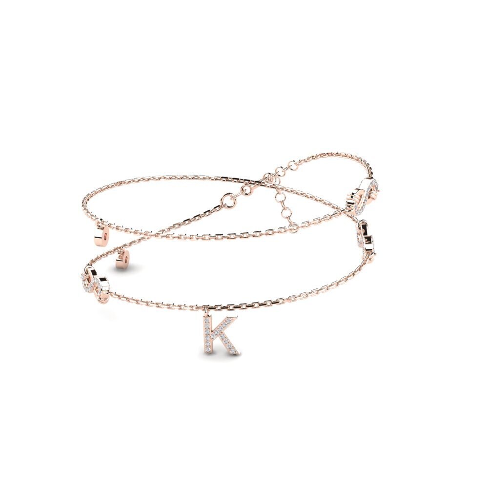 9ct Rose Gold Pink Tourmaline Women's Necklace Hannu - K