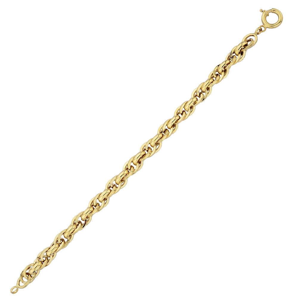 14k Oro Amarillo Cadena Pulsera Geralt