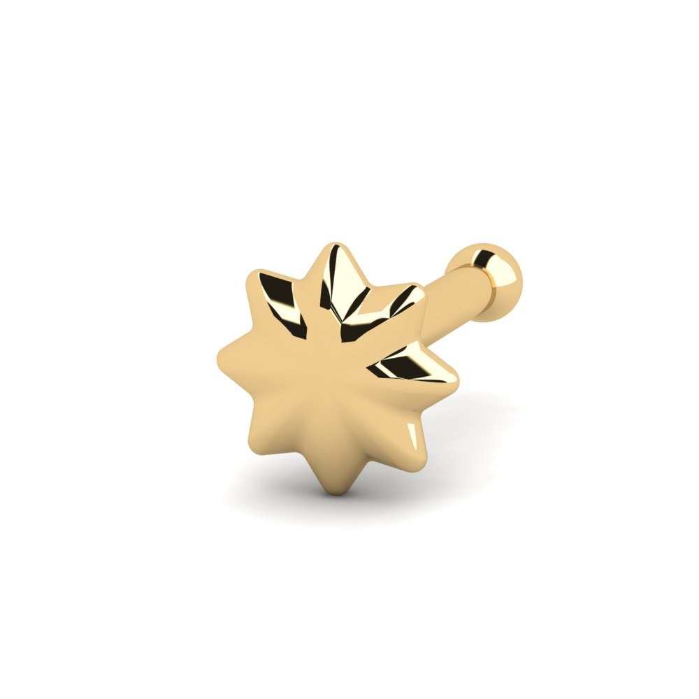 18K Geel Goud Neus Pin Boopro