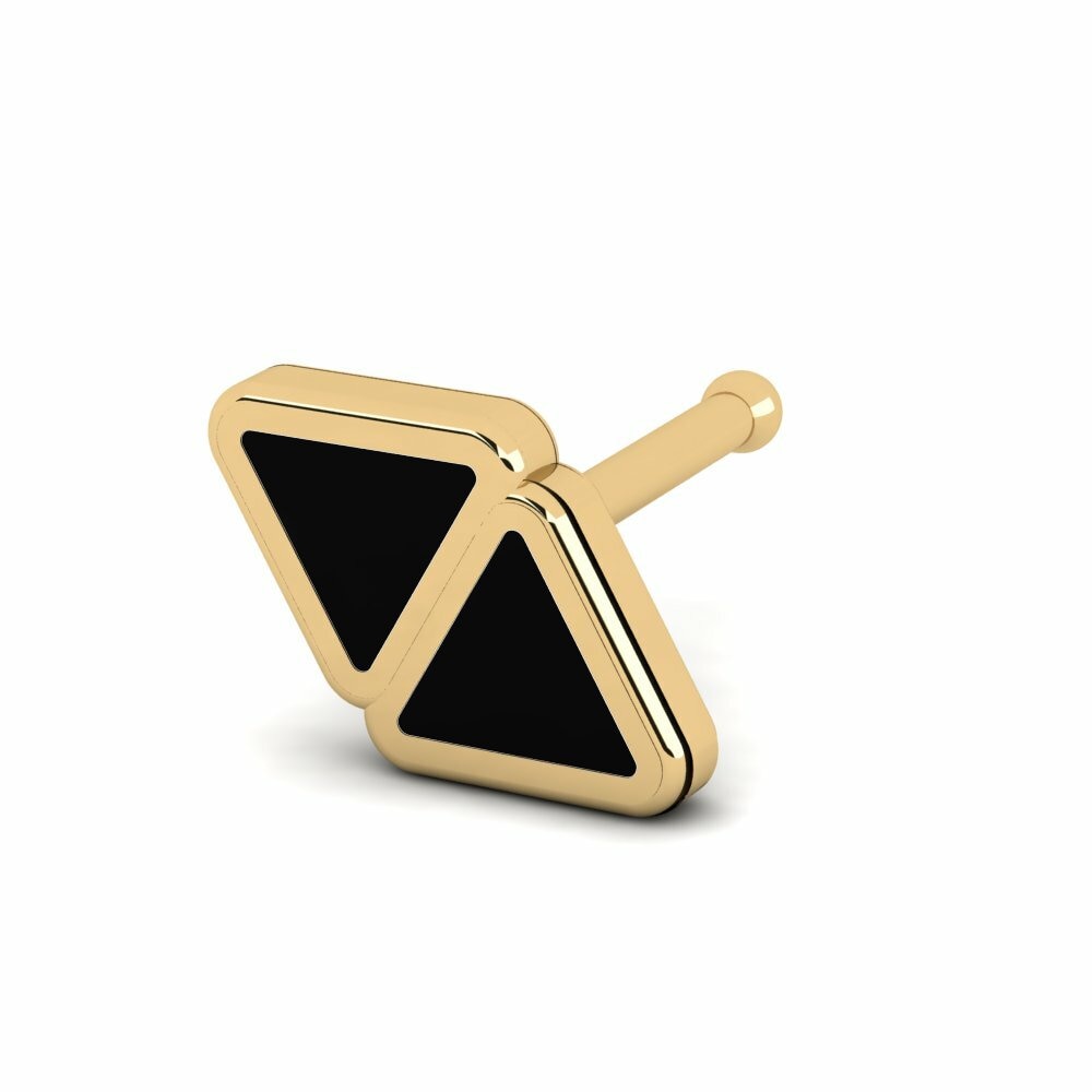 18K Geel Goud Neus Pin Chri