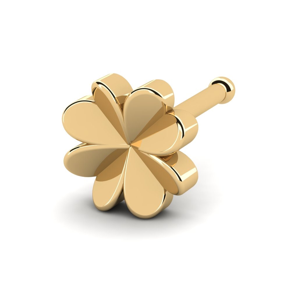 18K Geel Goud Neus Pin Cobor