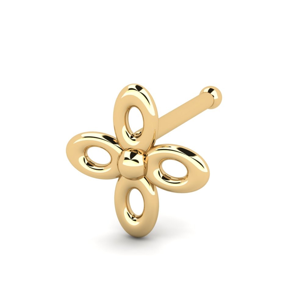 18K Geel Goud Neus Pin Cocalo