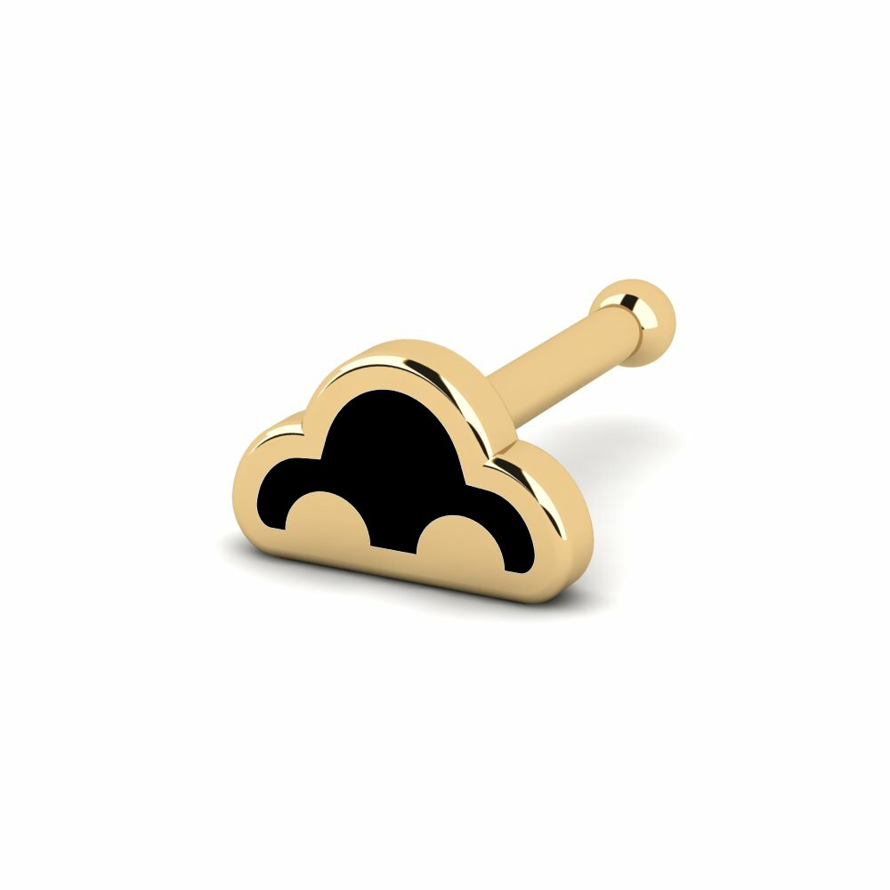 18K Geel Goud Neus Pin Domborte