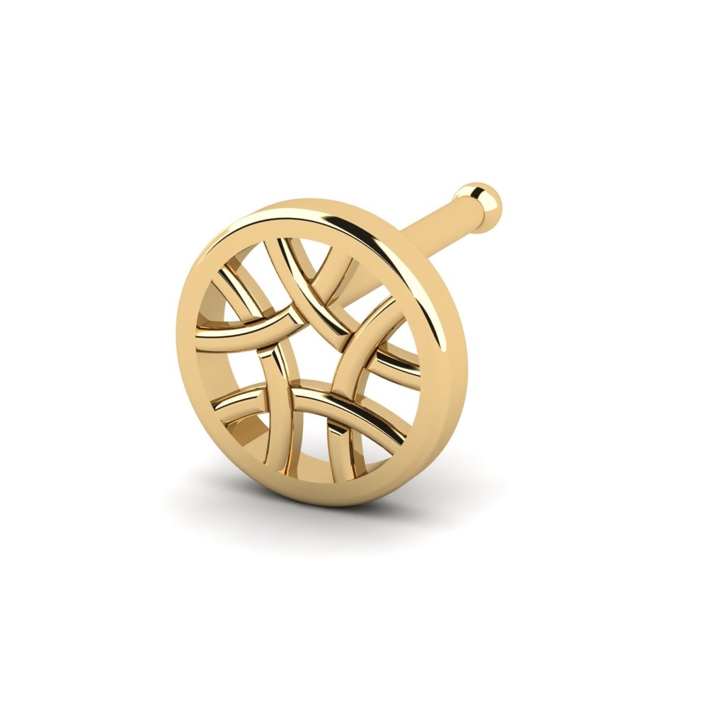 18K Geel Goud Neus Pin Drogo