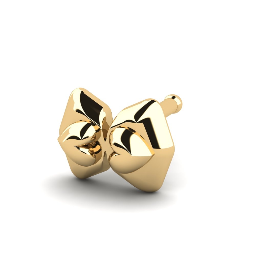18K Geel Goud Neus Pin Gudister