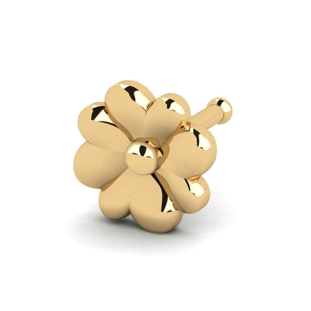 18K Geel Goud Neus Pin Heese
