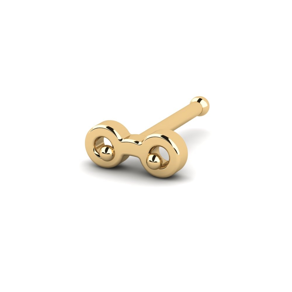 18K Geel Goud Neus Pin Hoveris